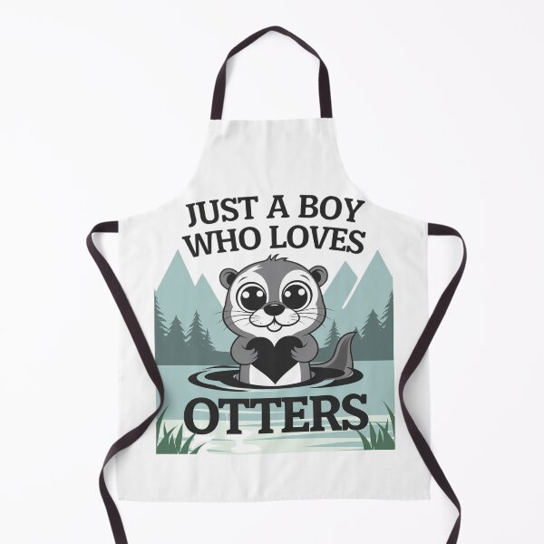 Item preview, Just a boy who loves otters Cute animal funny designed and sold by JustCrafted.