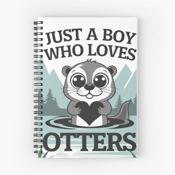 Item preview, Just a boy who loves otters Cute animal funny  designed and sold by JustCrafted.