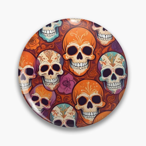 Item preview, Halloween Style Skull Pattern designed and sold by mocknet.