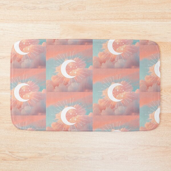 Item preview, Witchy Pink Clouds Crescent Moon designed and sold by WildWoodlandWitch.
