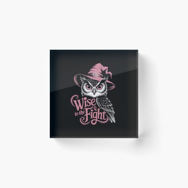 Item preview, Mystical Pink Owl. Wise to the Fight. Pink October Design.  designed and sold by Davideus.