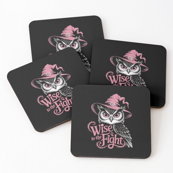 Item preview, Mystical Pink Owl. Wise to the Fight. Pink October Design.  designed and sold by Davideus.