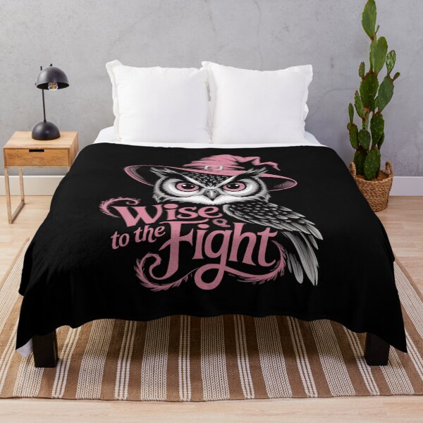 Item preview, Mystical Pink Owl. Wise to the Fight. Pink October Design.  designed and sold by Davideus.