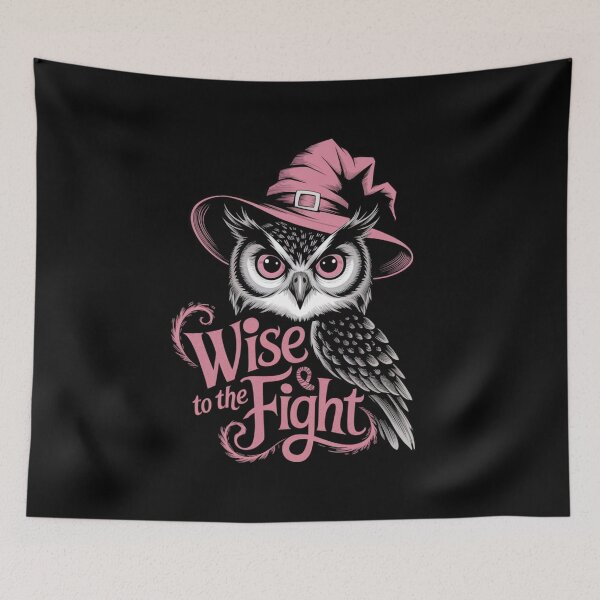 Item preview, Mystical Pink Owl. Wise to the Fight. Pink October Design.  designed and sold by Davideus.