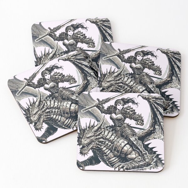 Item preview, knight on dragon, dragon knight designed and sold by LOAMBO5AI.