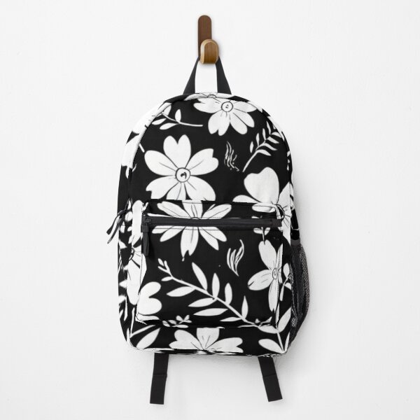 Item preview, White flowers with a black background. designed and sold by TenderSoar.
