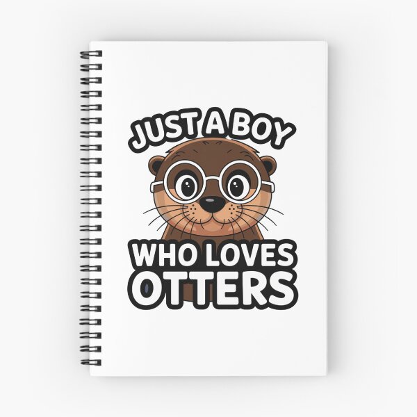 Item preview, Copy of Just a boy who loves otters Cute animal funny  designed and sold by JustCrafted.