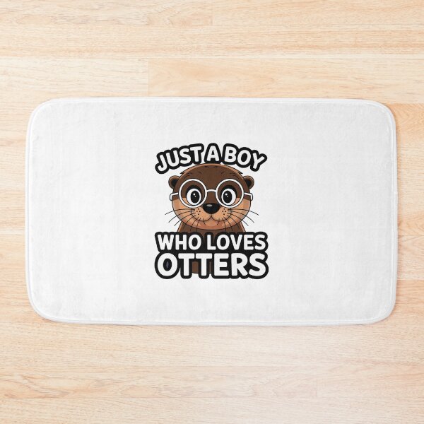 Item preview, Copy of Just a boy who loves otters Cute animal funny  designed and sold by JustCrafted.