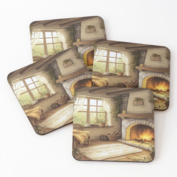 Item preview, Cosy Holidays Art Inspired by Idyllic holiday scenes Cosy Country Cottage designed and sold by CDC40.
