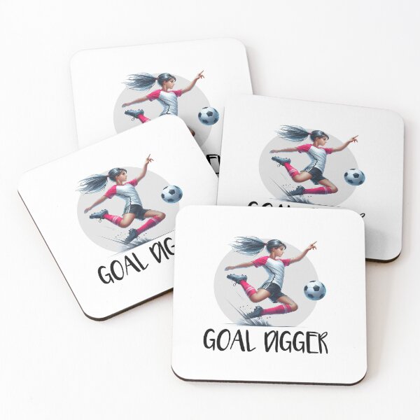 Item preview, Goal Digger - Funny soccer ball - girl soccer player designed and sold by DesignbyJanja.