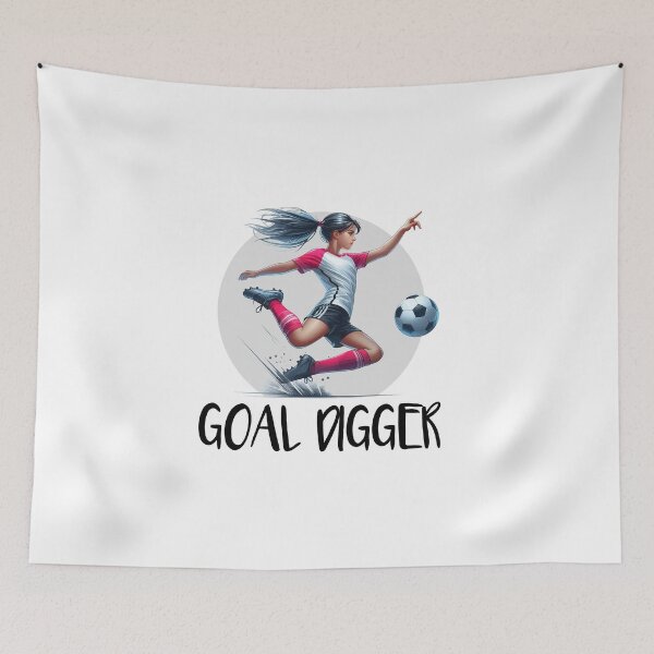 Item preview, Goal Digger - Funny soccer ball - girl soccer player designed and sold by DesignbyJanja.