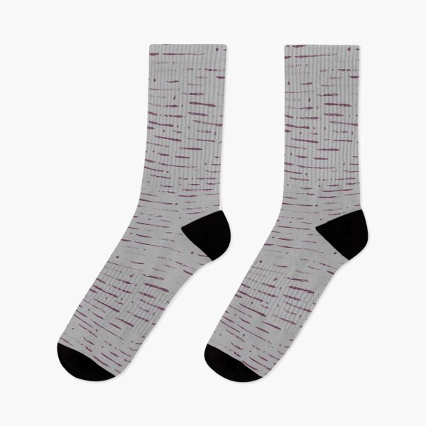Item preview, Dot-Dash Distressed Pattern - Fog + Beet designed and sold by Irene Estelle.