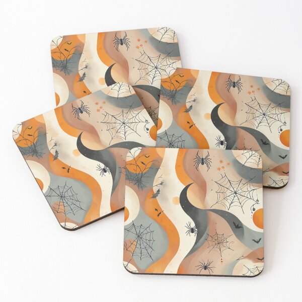 Item preview, Soft Boho Halloween Pattern: Cozy Elegance with a Minimalist Twist designed and sold by DEEPDesignsART.