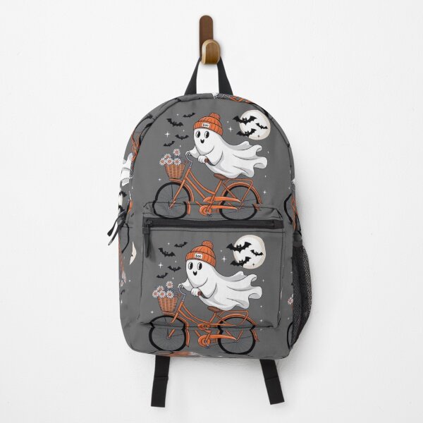 Item preview, Cute ghost riding a bike on Halloween 2 designed and sold by luna--design.