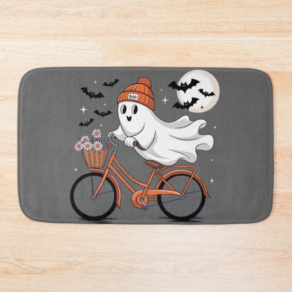 Item preview, Cute ghost riding a bike on Halloween 2 designed and sold by luna--design.