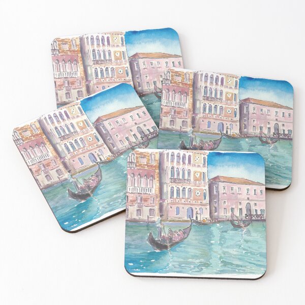 Item preview, Venice Italy Gondola Scene on Canal Grande between Salute and Museum designed and sold by artshop77.