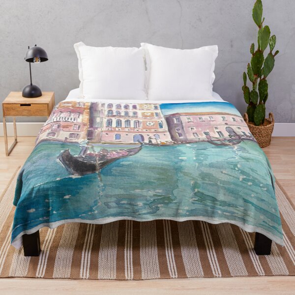 Item preview, Venice Italy Gondola Scene on Canal Grande between Salute and Museum designed and sold by artshop77.