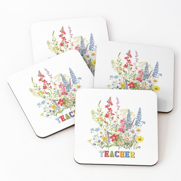 Item preview, teacher with wildflowers, teacher designed and sold by LissethsWorld.