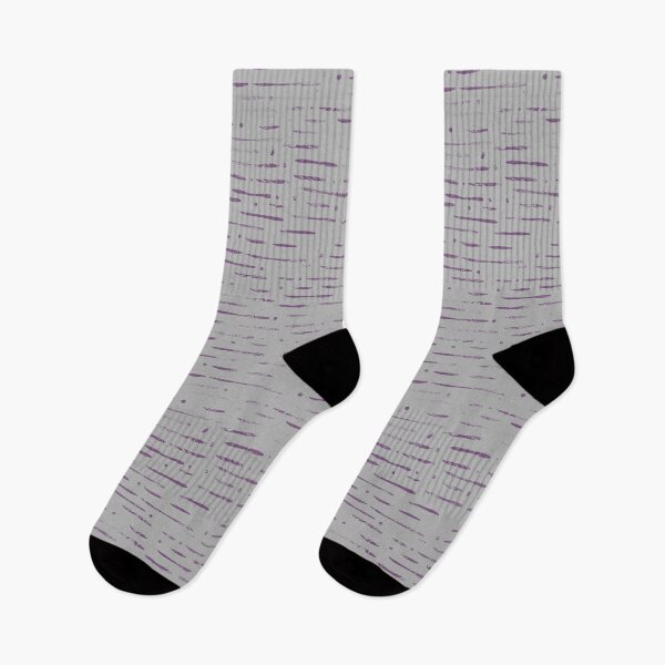 Item preview, Dot-Dash Distressed Pattern - Fog + Plum designed and sold by Irene Estelle.