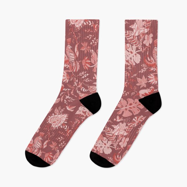 Item preview, Copy of Fantasy jungle digital drawing pink designed and sold by Alessandro Remo Mazzoni Remotextiles.