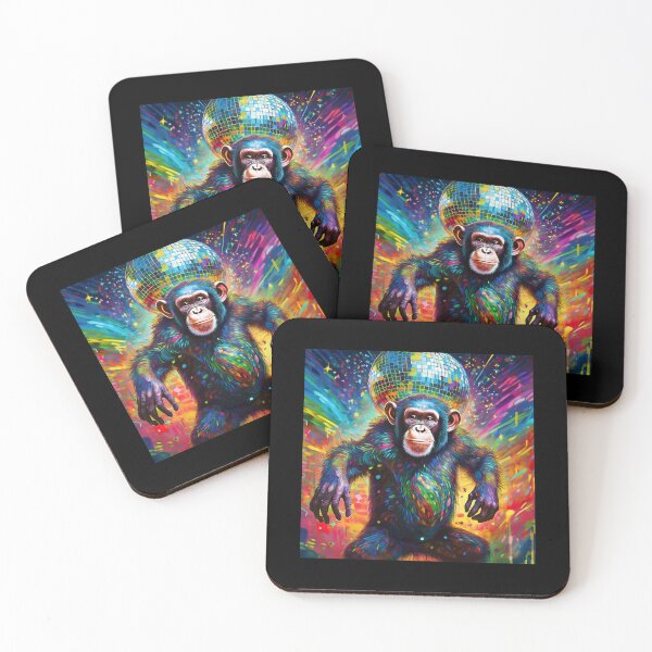 Item preview, Mirrorball Disco Dancing Chimpanzee designed and sold by Boxing Kangaroo Retail Company.