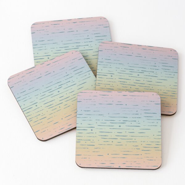 Item preview, Dot-Dash Distressed Pattern - Rainbow Sorbet + Peacock designed and sold by Irene Estelle.