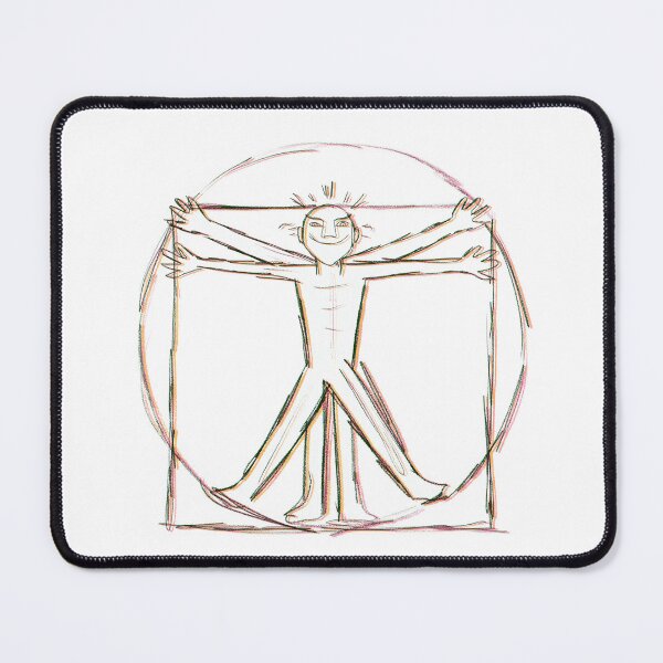 Item preview, Squiggly vitruvian man designed and sold by AleksanderOw.