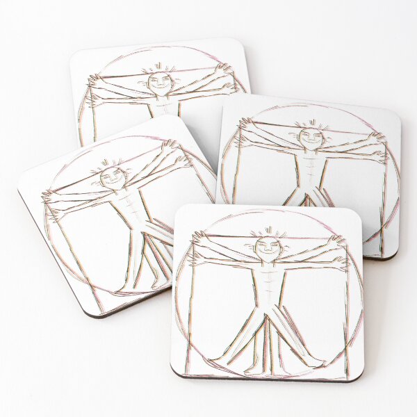 Item preview, Squiggly vitruvian man designed and sold by AleksanderOw.