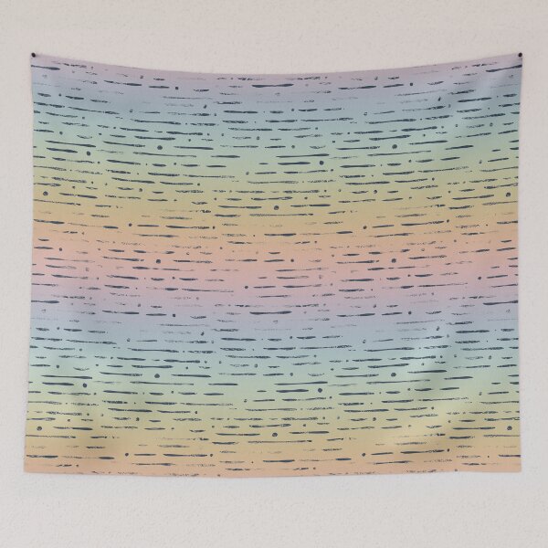 Item preview, Dot-Dash Distressed Pattern - Rainbow Sorbet + Dusk designed and sold by Irene Estelle.