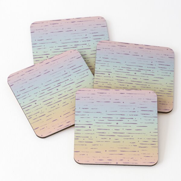 Item preview, Dot-Dash Distressed Pattern - Rainbow Sorbet + Plum designed and sold by Irene Estelle.