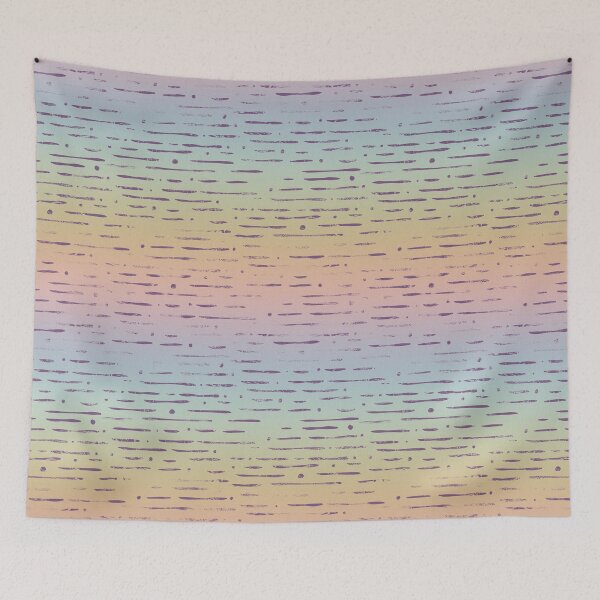 Item preview, Dot-Dash Distressed Pattern - Rainbow Sorbet + Plum designed and sold by Irene Estelle.