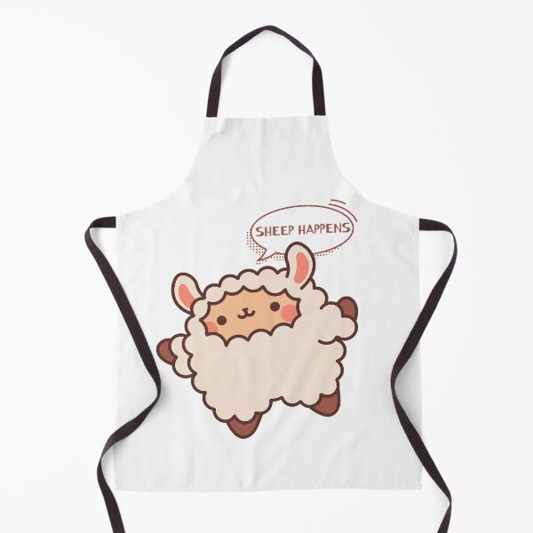 Item preview, Kawaii Sheep, Sheep Happens, Cute Sheep with Phrase designed and sold by mysummerland.