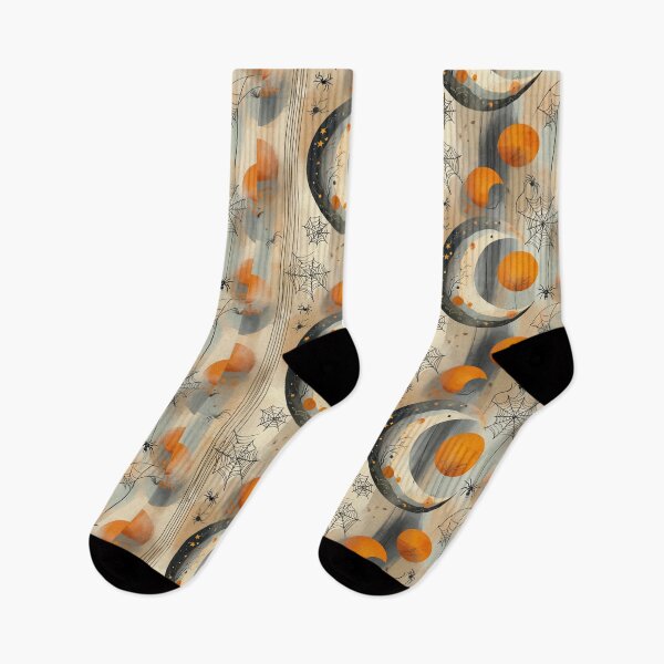 Item preview, Boho Halloween Pattern: Cozy Elegance with a Minimalist Twist designed and sold by DEEPDesignsART.