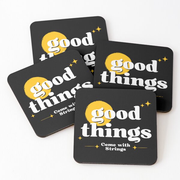 Item preview, Good Things Come with Strings (Dark Background) designed and sold by Propeller Cap, LLC.