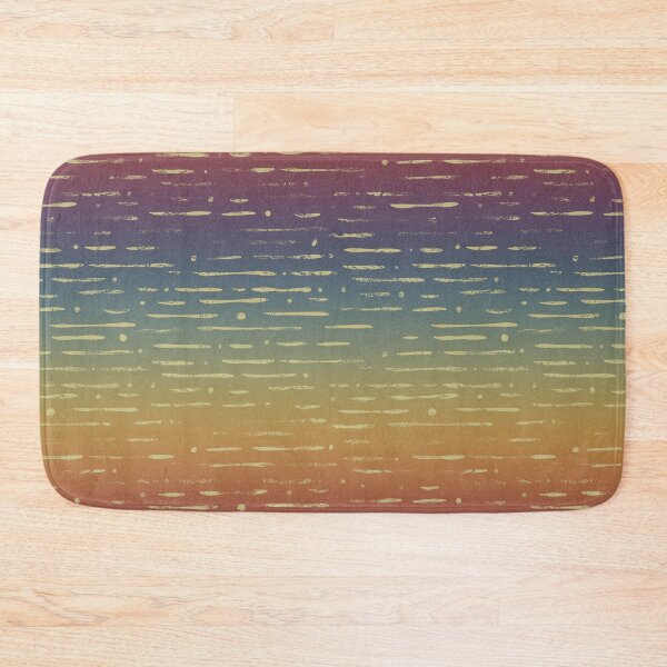 Item preview, Dot-Dash Distressed Pattern - Rainbow Sunset + Gold designed and sold by Irene Estelle.