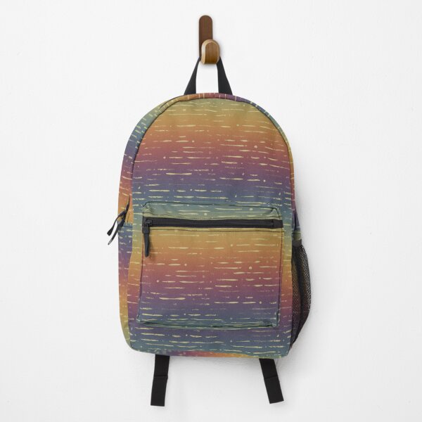 Item preview, Dot-Dash Distressed Pattern - Rainbow Sunset + Gold designed and sold by Irene Estelle.