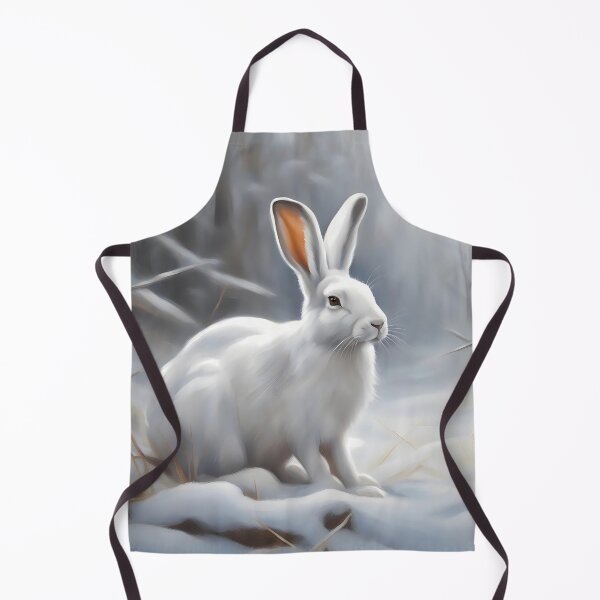 Item preview, White Winter Rabbit in Forest designed and sold by CalmnessbyChoice.