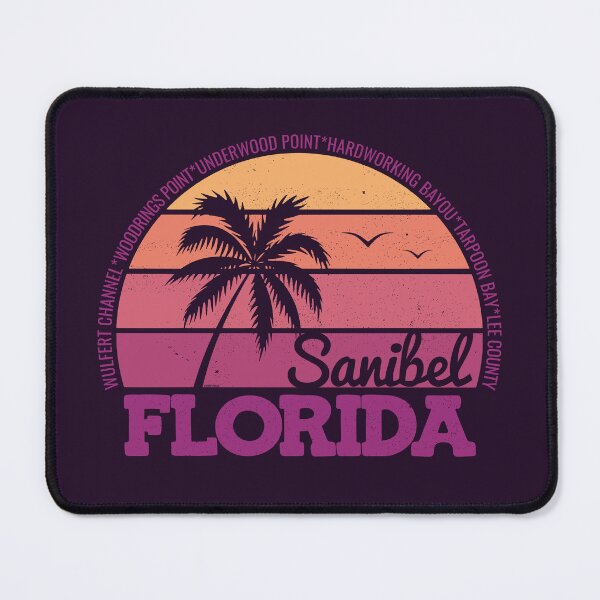 Item preview, Sanibel Florida Sunset Retro Vintage Local Pride Logo designed and sold by CRHPOD20.