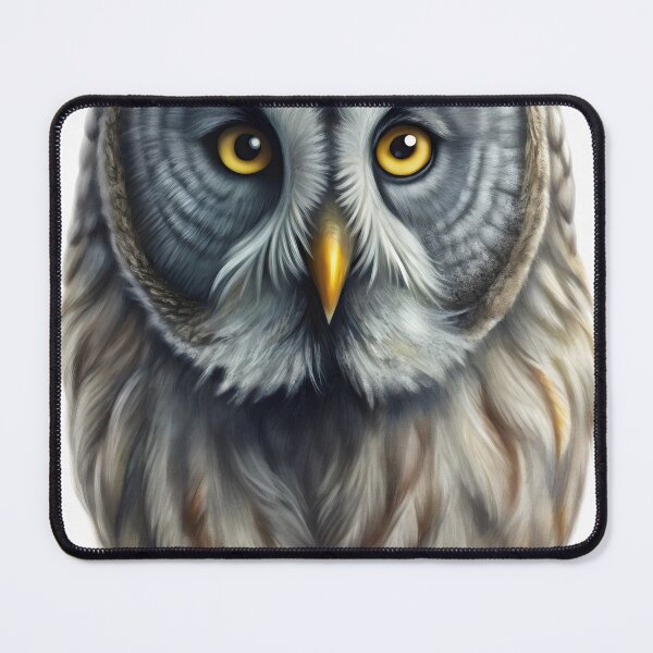Item preview, Majestic Great Gray Owl Striking Eyes Feather Details Wildlife Portrait designed and sold by Rostislav Bouda.
