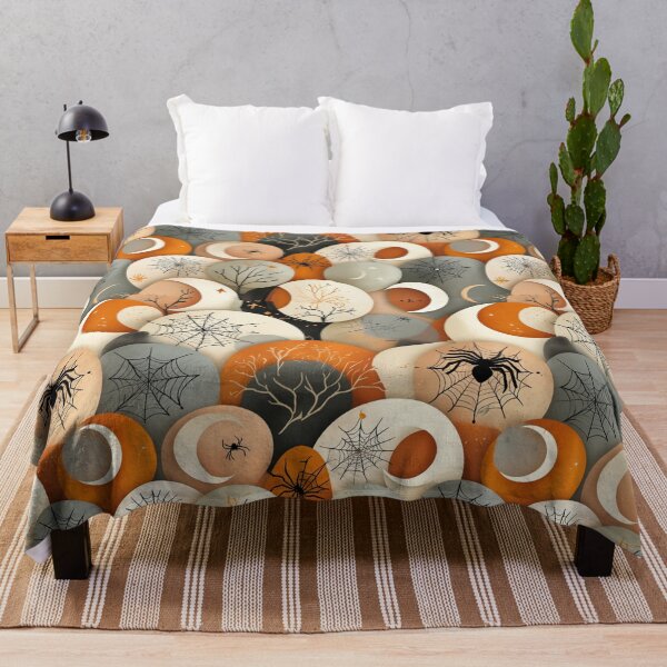 Item preview, Boho Halloween Pattern: Cozy Elegance with a Minimalist Twist designed and sold by DEEPDesignsART.