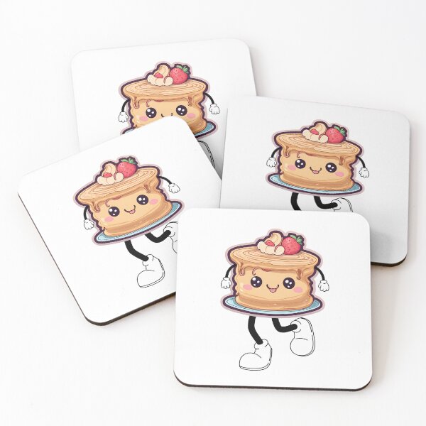 Item preview, Kawaii Pancake Cartoon Funny Design designed and sold by Modern-Tropical.