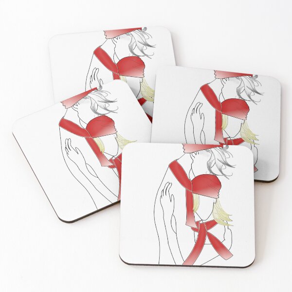 Item preview, Silhouette of Lovers in Red designed and sold by colorfulofparty.