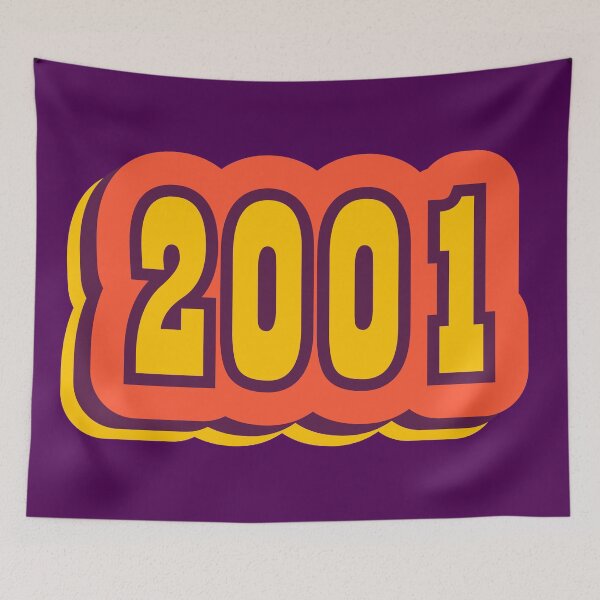 Item preview, 2001 Retro Typography, Vintage Birth Year Style designed and sold by ArtNoveltee.