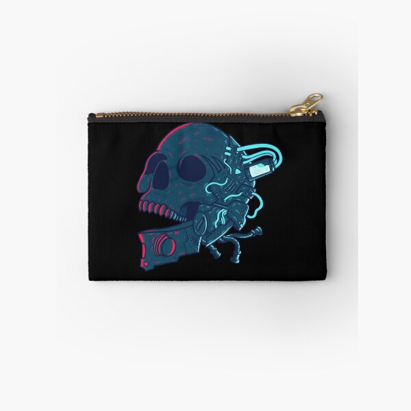 Item preview, Mecha Dark Blue Skull with light blue and red neon designed and sold by efiik.