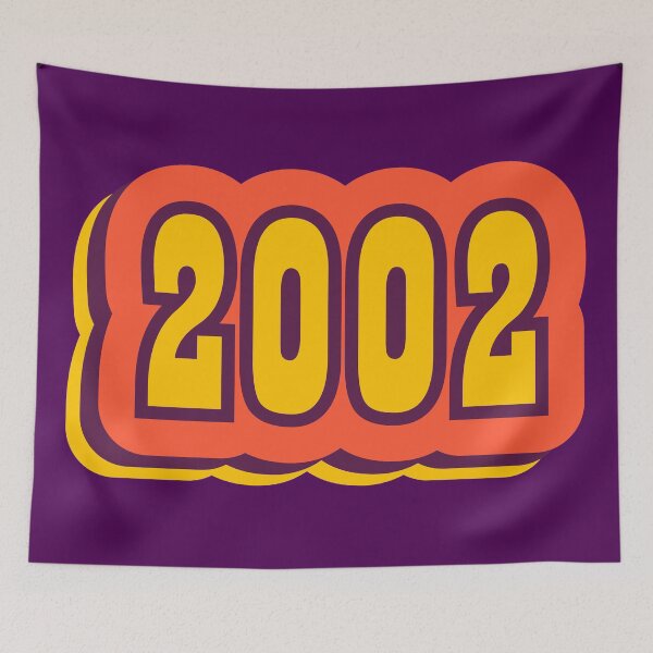 Item preview, 2002 Retro Typography, Vintage Birth Year Style designed and sold by ArtNoveltee.