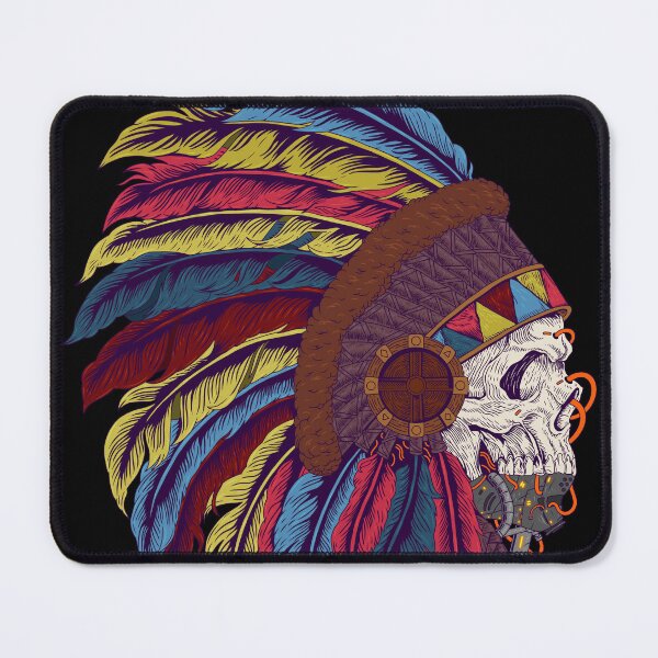 Item preview, Mecha Indian Skull with detailed ornament designed and sold by efiik.
