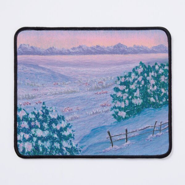 Item preview, Swiss mountains and lake winter landscape painting designed and sold by Anastasiia Morales.