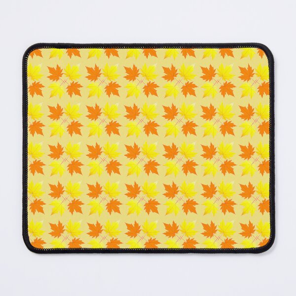Item preview, Falling for Fall: Maple Leave Pattern on the Light Yellow Background designed and sold by IraNiva.