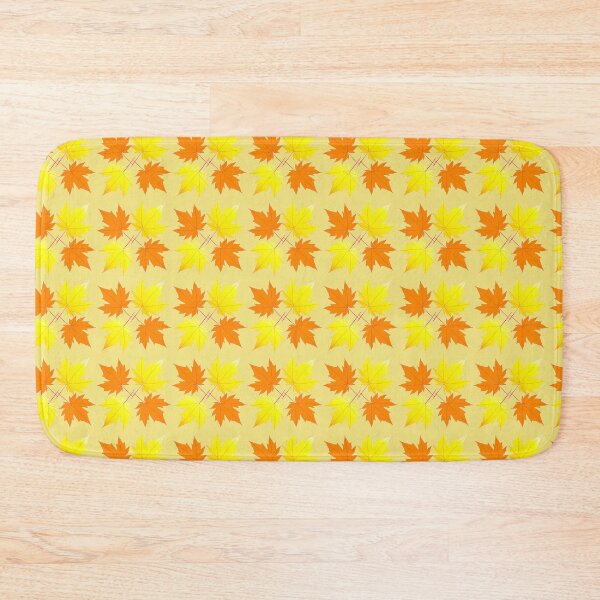 Item preview, Falling for Fall: Maple Leave Pattern on the Light Yellow Background designed and sold by IraNiva.