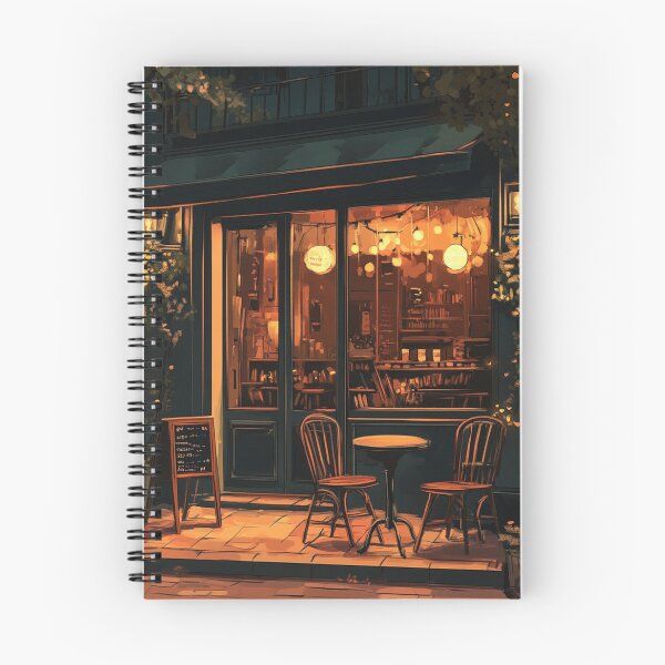 Item preview, Cosy Holidays Art Inspired by Idyllic holiday scenes Cosy City Cafe designed and sold by CDC40.